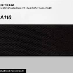 Office Line Schwarz (Nr A-110) für runde Absorber Decke, Deckensegel oder Akustikbilder